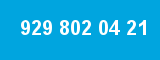 929 802 04 21 929 802 04 21